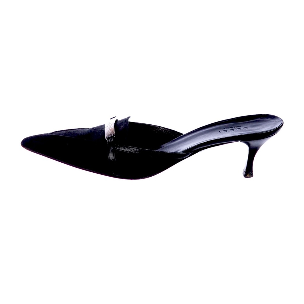 GUCCI Mules | GG Black Canvas Mules